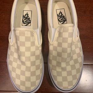 Vans classic white slip on shoe